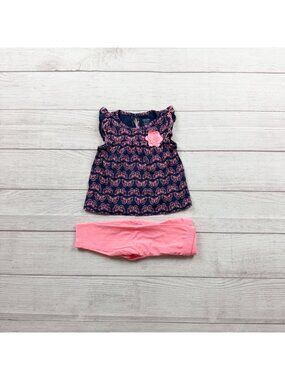 Just One You Carter's 2 Piece Baby Girl Outfit Butterfly Print 3-6 Months